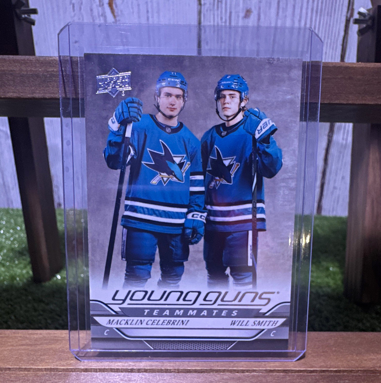 Macklin Celebrini Will Smith 2024-25 Upper Deck Series 2 Young Guns Teammates