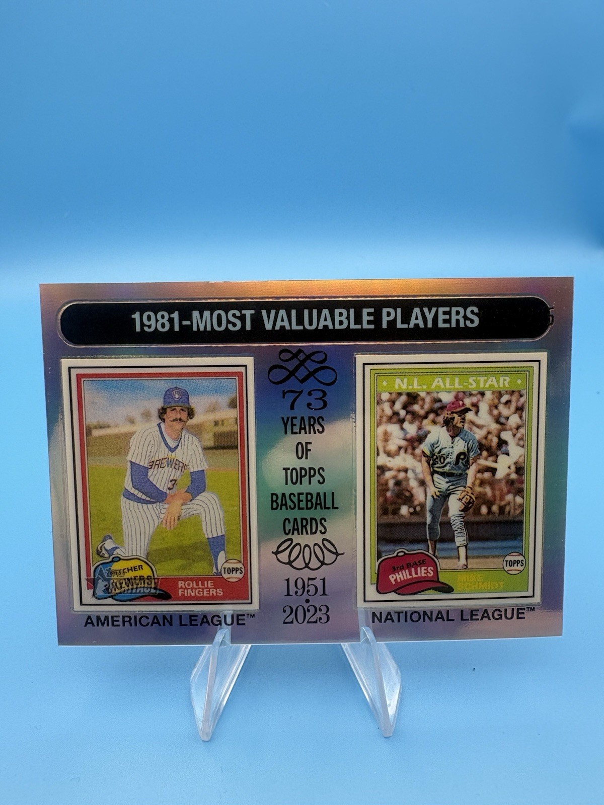 2024 Topps Heritage High Number – MVP Mike Schmidt, Rollie Fingers Silver /225