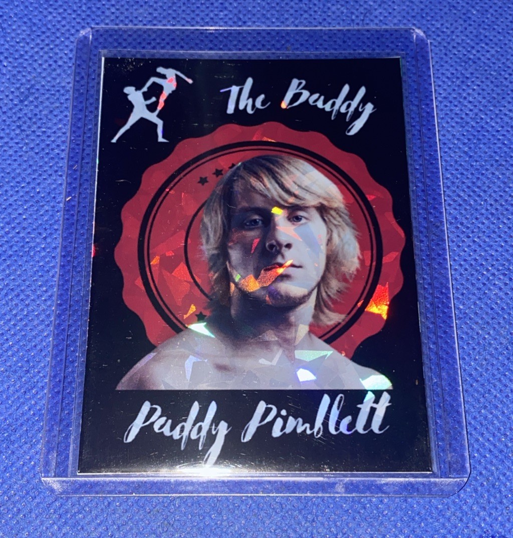 Paddy Pimblett Custom UFC Red Black Holofoil Prizmatic Card