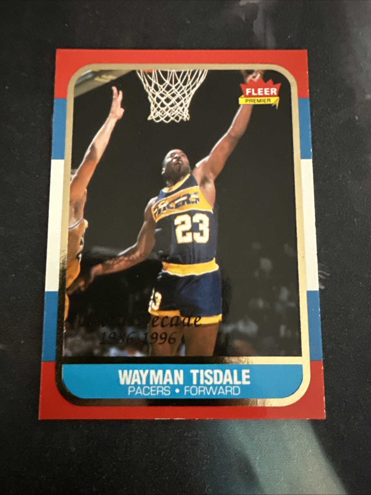 Fleer Ultra 1996-97 Wayman Tisdale U-17 Indiana Pacers Ultra Decade Insert
