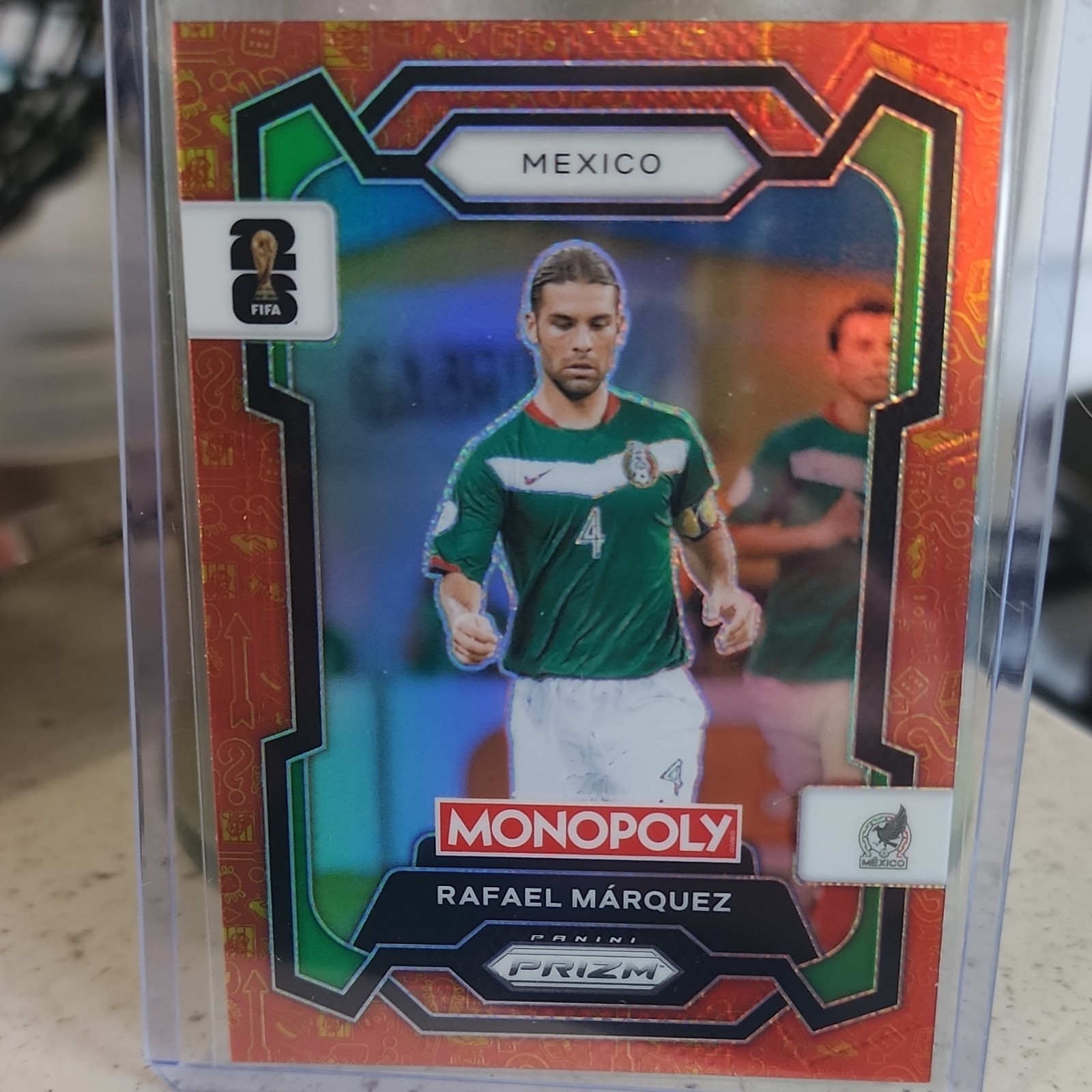 Rafael Marquez-Panini Orange Gold Prizm CASE HIT-Monopoly FIFA World Cup- Mexico