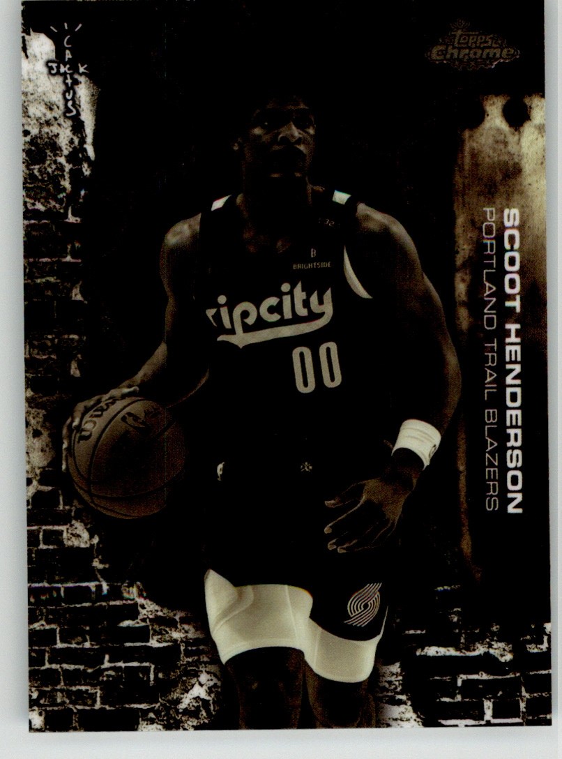 Scoot Henderson 2025-26 Topps Chrome Cactus Jack 38 Portland Trail Blazers