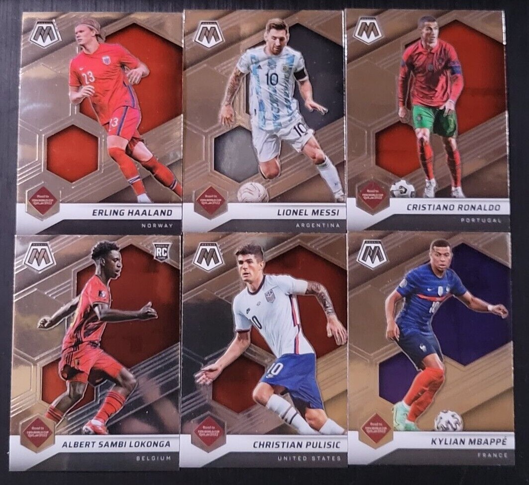 2021-22 Panini Mosaic FIFA Road to World Cup Soccer BASE with Rookies You Pick