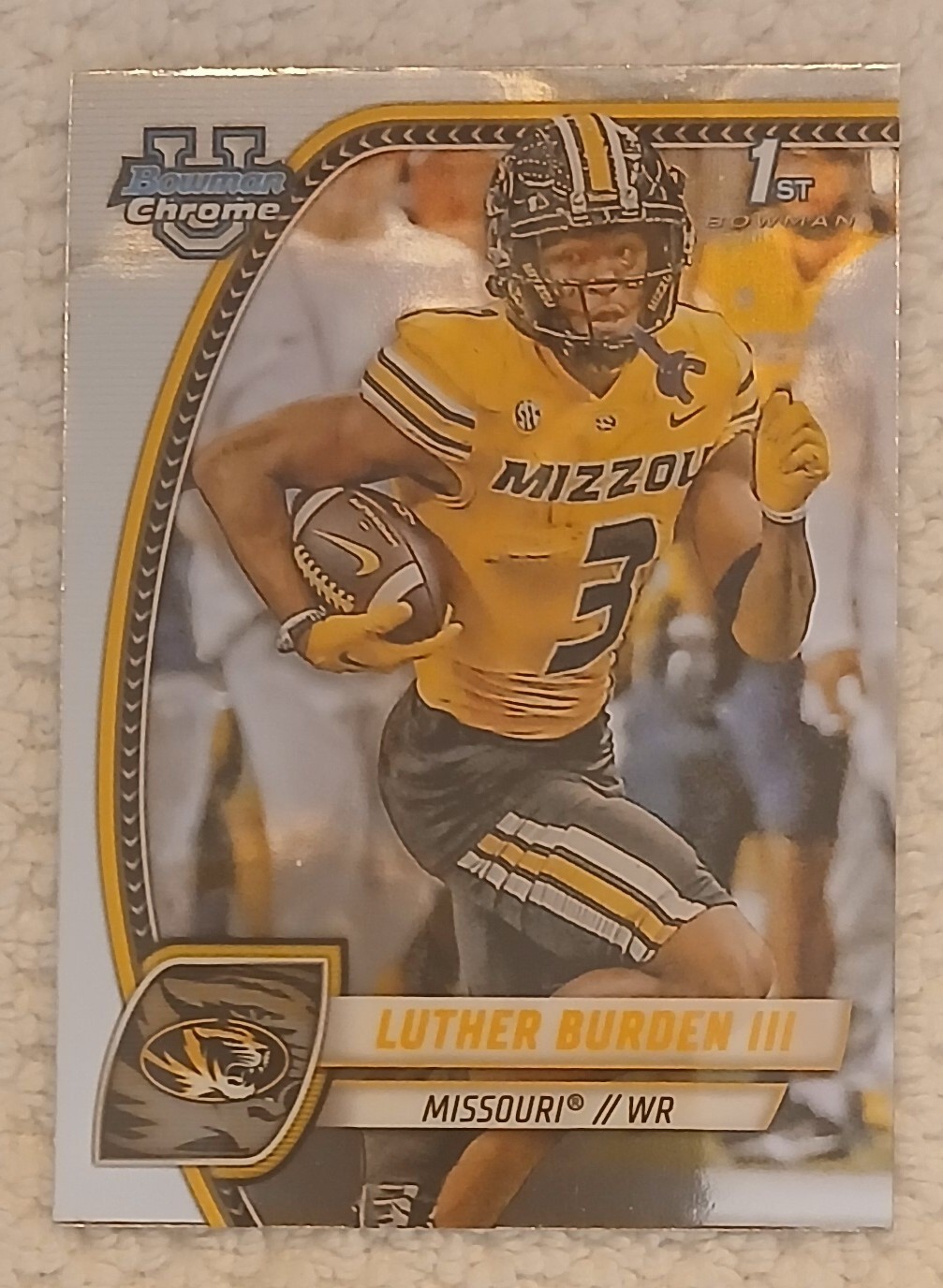 2024 Bowman University Chrome 1st #123 Luther Burden III A58