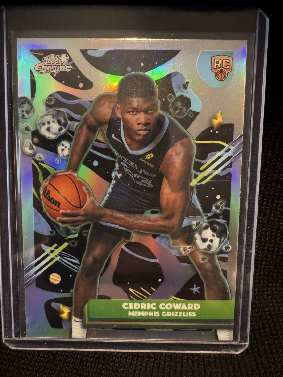 2025-26 Topps Cosmic Chrome – Cedric Coward #7 Refractor (RC)