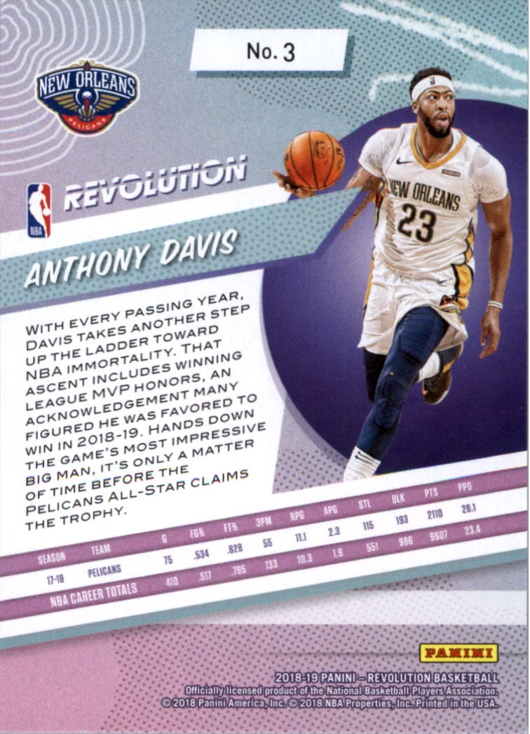 2018-19 Panini Revolution #3 Anthony Davis – BSK