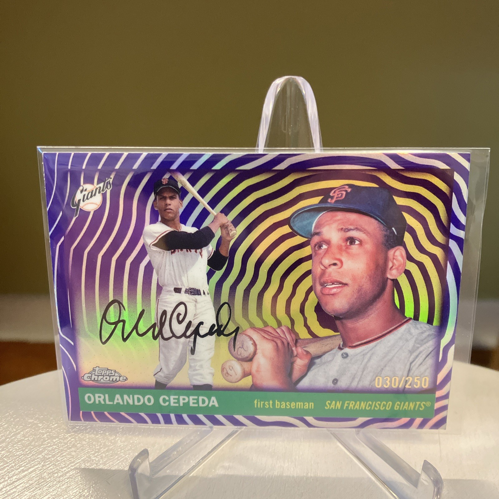 2025 Topps Platinum Orlando Cepeda Purple Vibrations Jrsy # 030/250 eBay 1/1