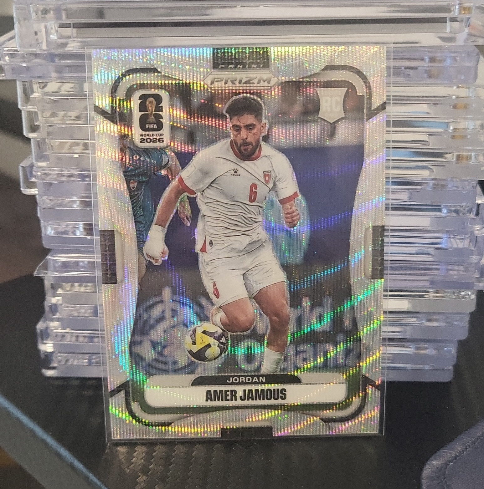 Panini 2026 Prizm FIFA World Cup Amer Jamous Jordan Rookie Card #272