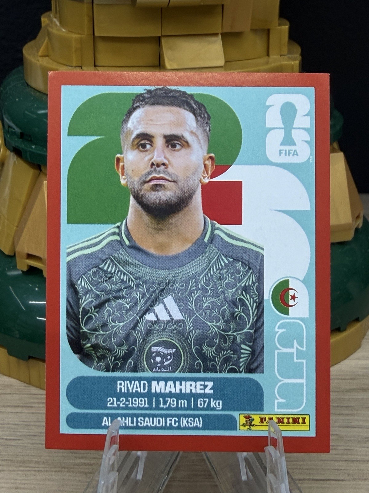 Panini FIFA World Cup 2026 Riyad Mahrez ALG 15 Algeria RED PARALLEL