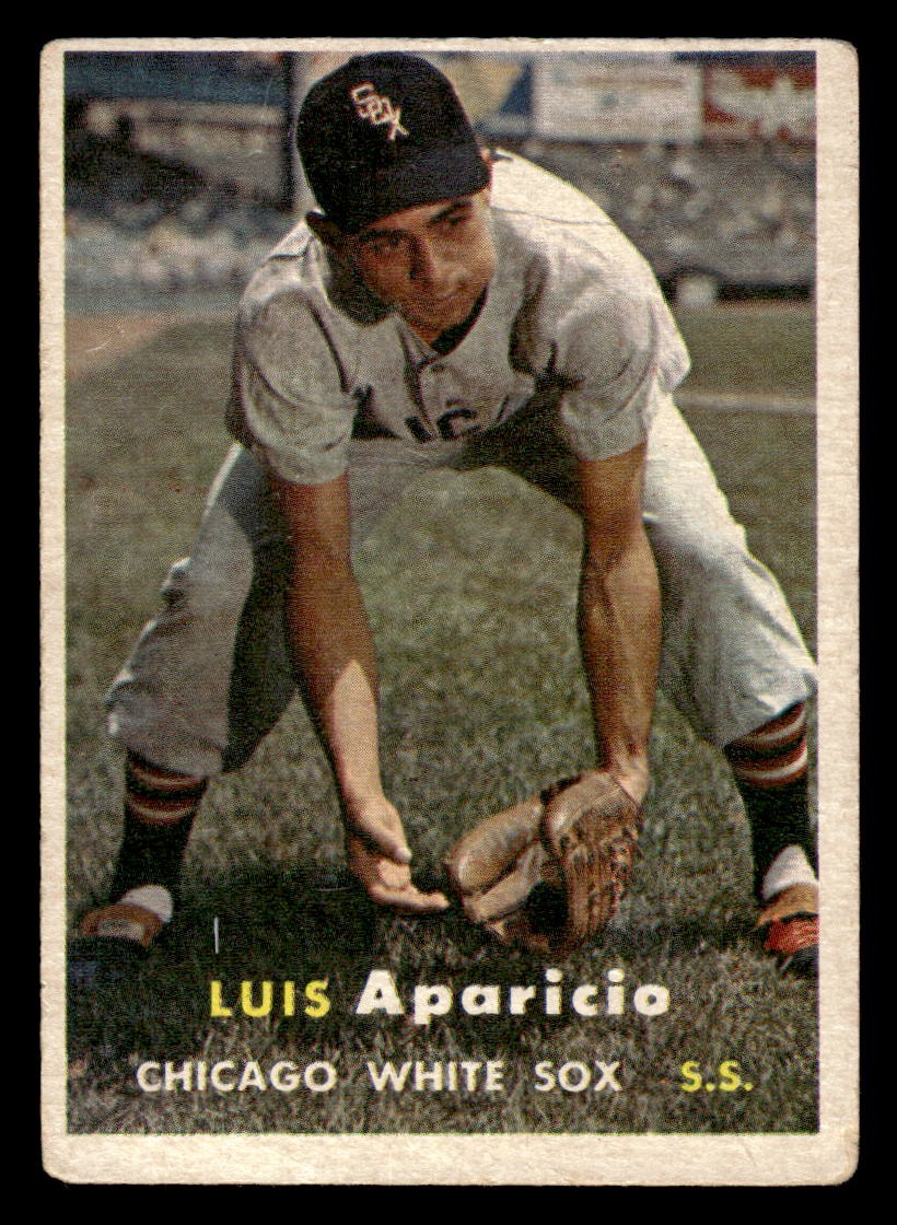 1957 Topps Baseball Luis Aparicio #7 lower grade Chicago White Sox HOF