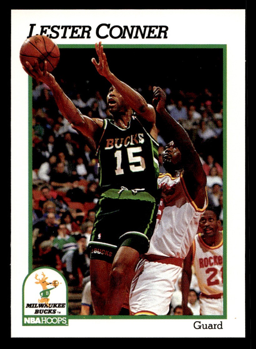 1991-92 NBA Hoops – Lester Conner #390 Basketball Sports Card Raw Trading Card