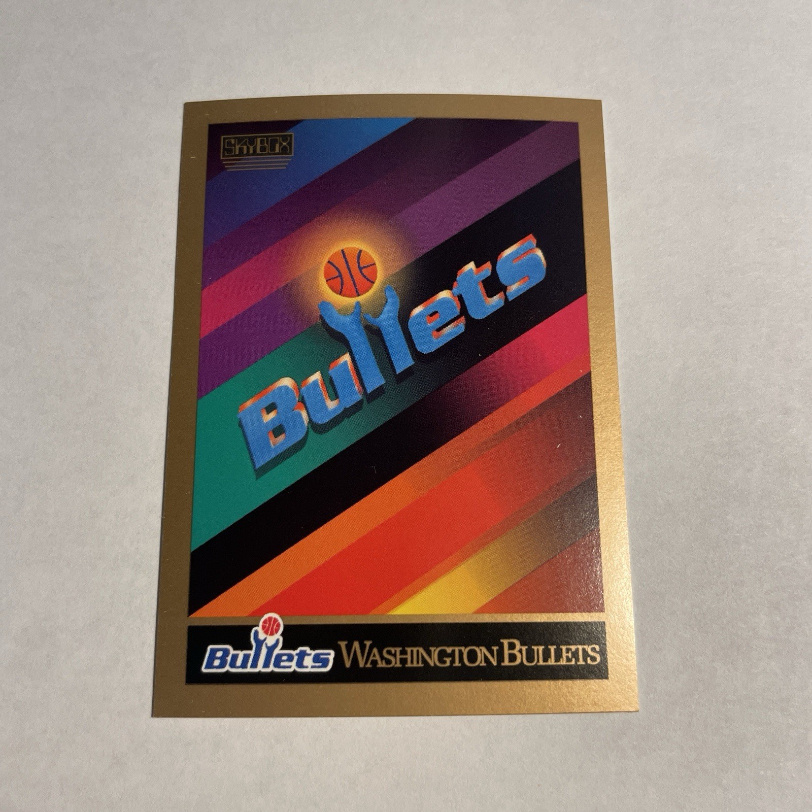 1990-91 SkyBox #354 Washington Bullets