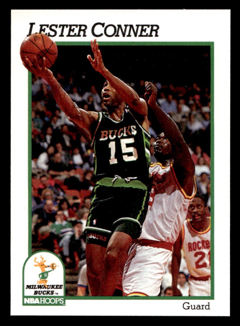 1991-92 NBA Hoops – Lester Conner #390 Basketball Sports Card Raw Trading Card