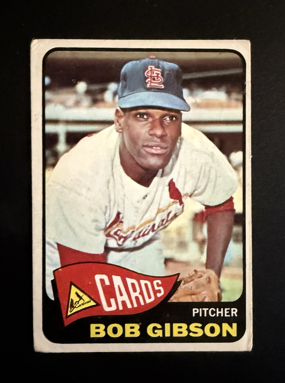 Bob Gibson 1965 Topps HOF Baseball Card #320 St. Louis Cardinals