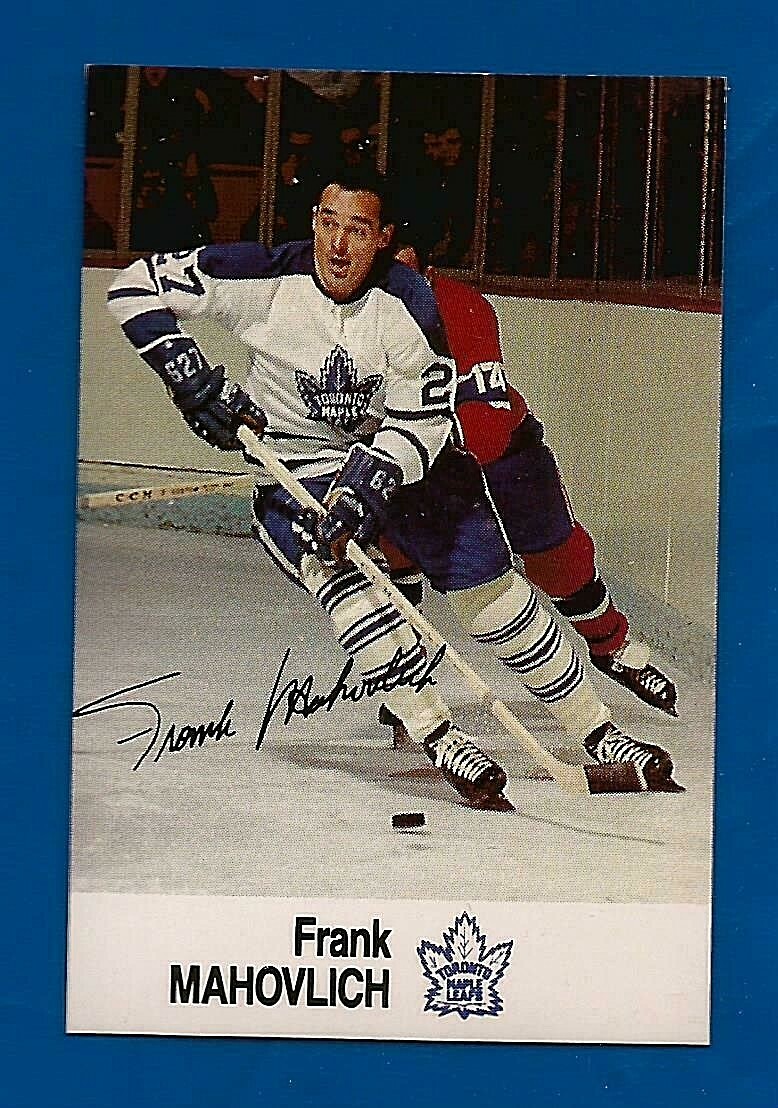 ESSO Oil Co. HOCKEY CARD FRANK MAHOVLICH TOTONTO MAPLE LEAFS NM MINT