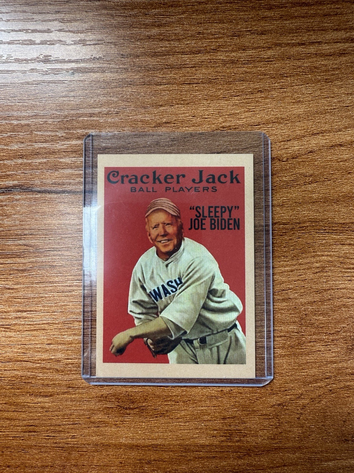 Sleepy Joe Biden Cracker Jack Card 2 1/4” x 3”