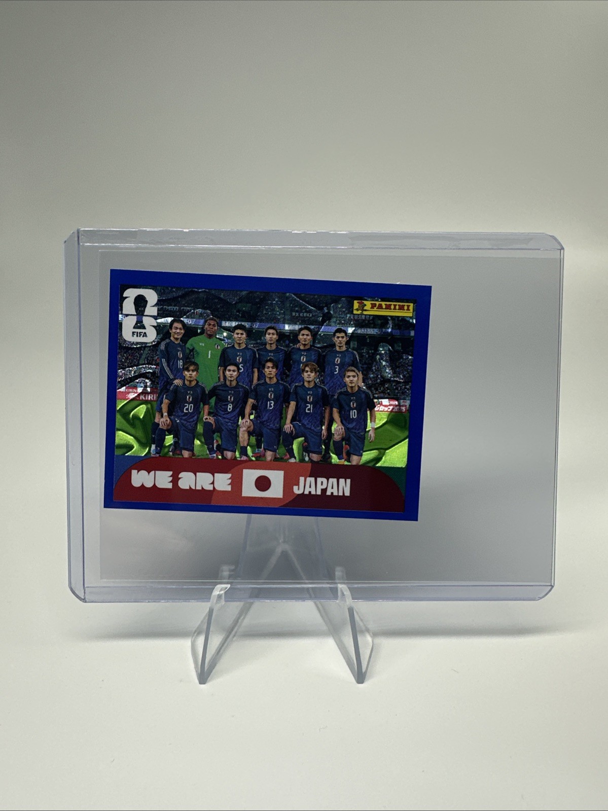 2026 Panini FIFA World Cup Sticker Exclusive Blue Crumple JPN 13