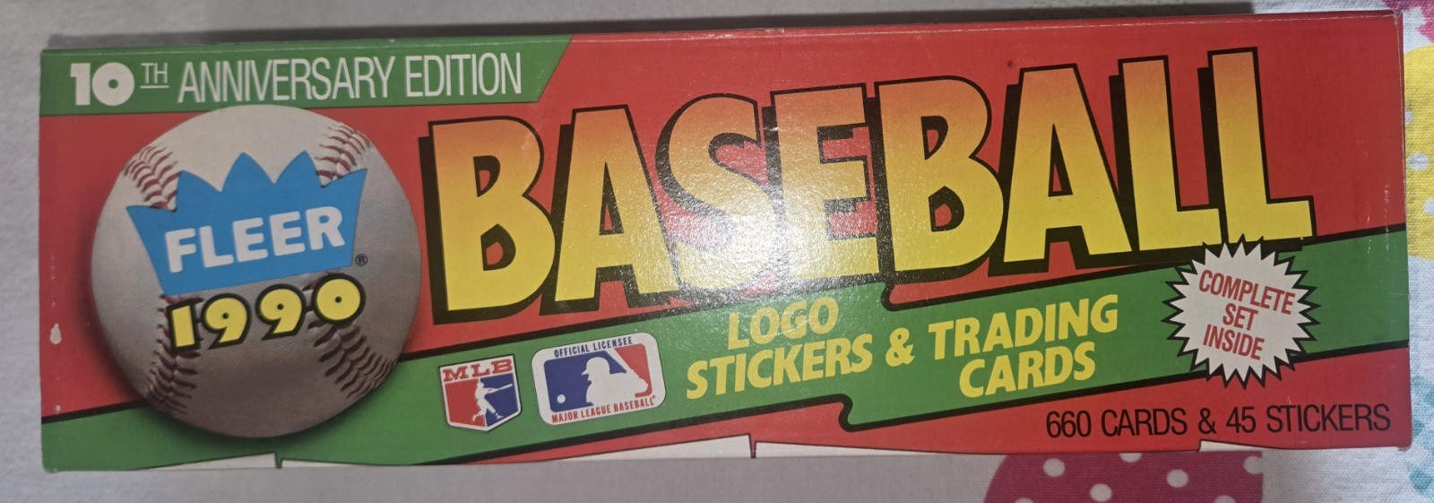 1990 Fleer Baseball Card Box – Never Opened – 660 Cards – Complete Set Inside