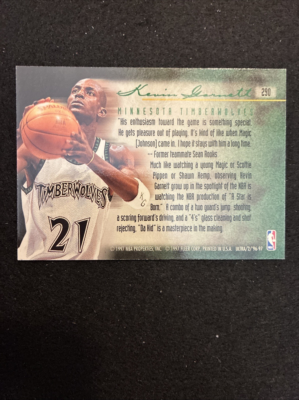 1996-97 Fleer Ultra – Play of the Game Kevin Garnett #290