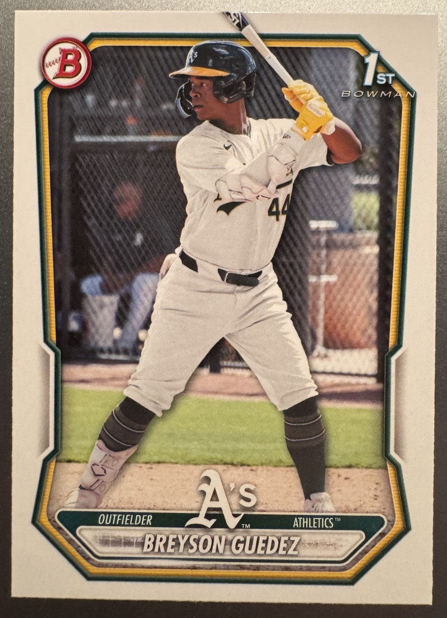 2026 Bowman Breyson Guedez #BP-32 Athletics
