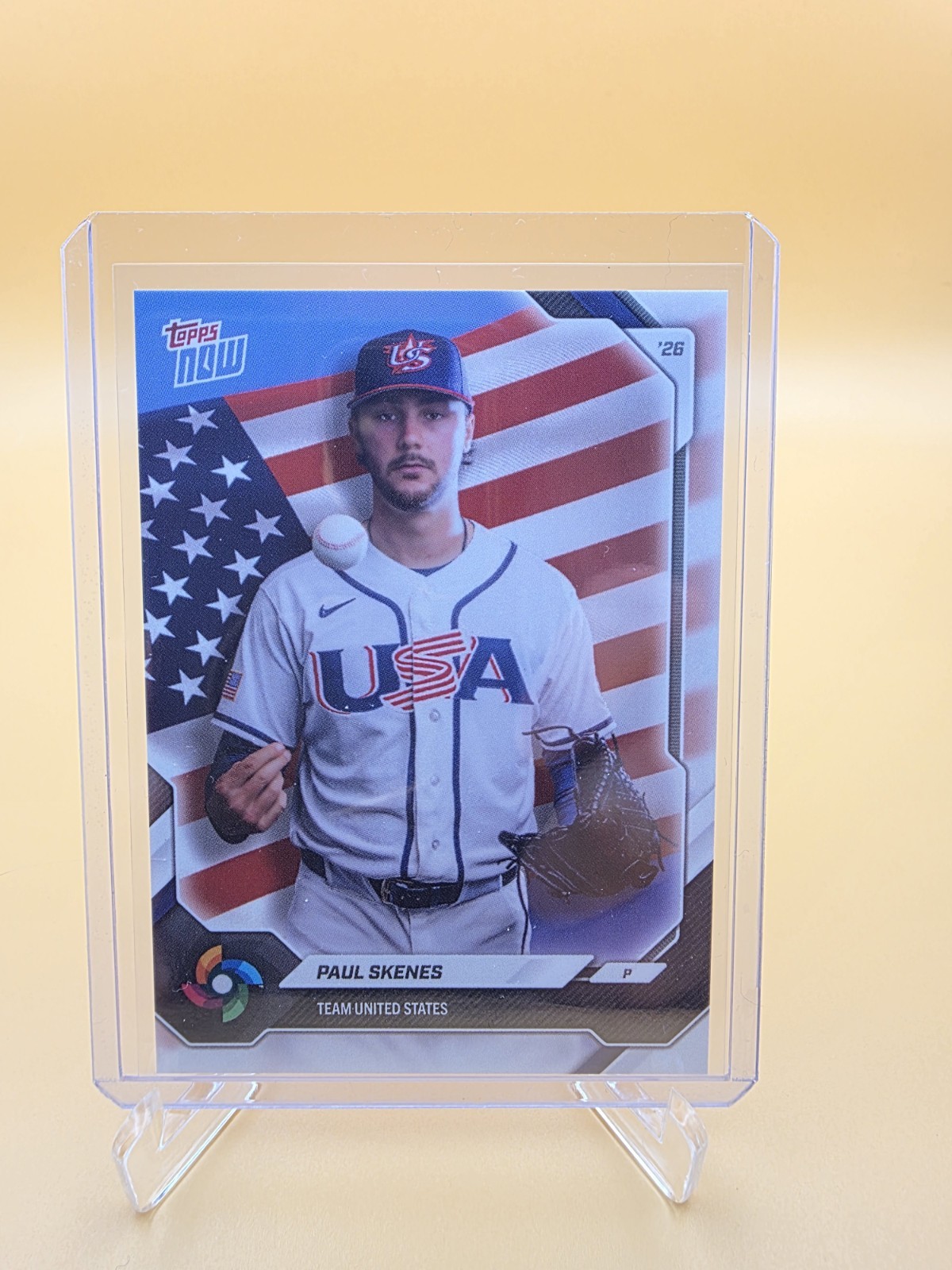 Topps Now 2026 Paul Skenes #26 Base World Baseball Classic United States Card