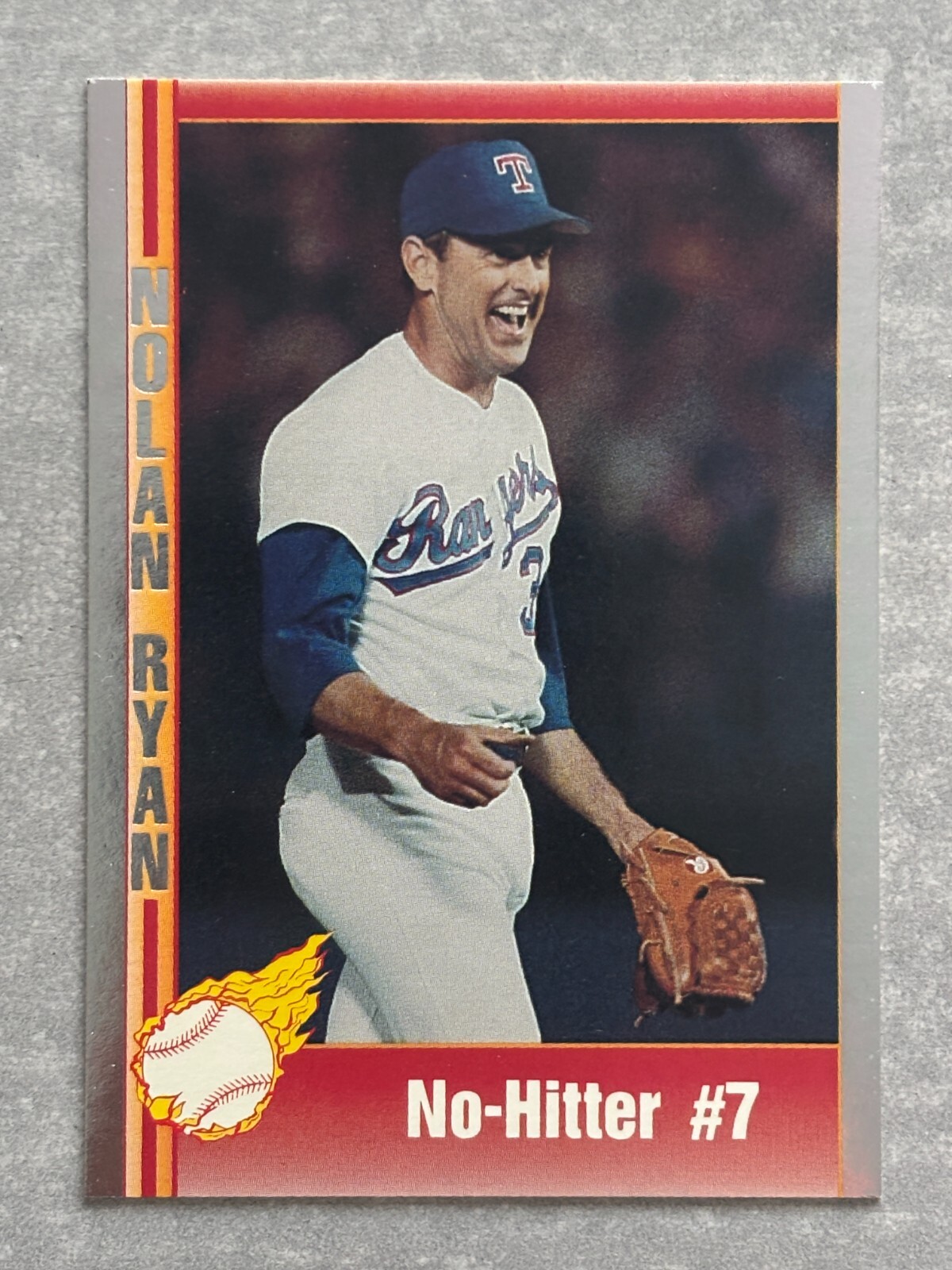 1991 Pacific NOLAN RYAN “No-Hitter #7” Rare Silver Insert Baseball Card #2