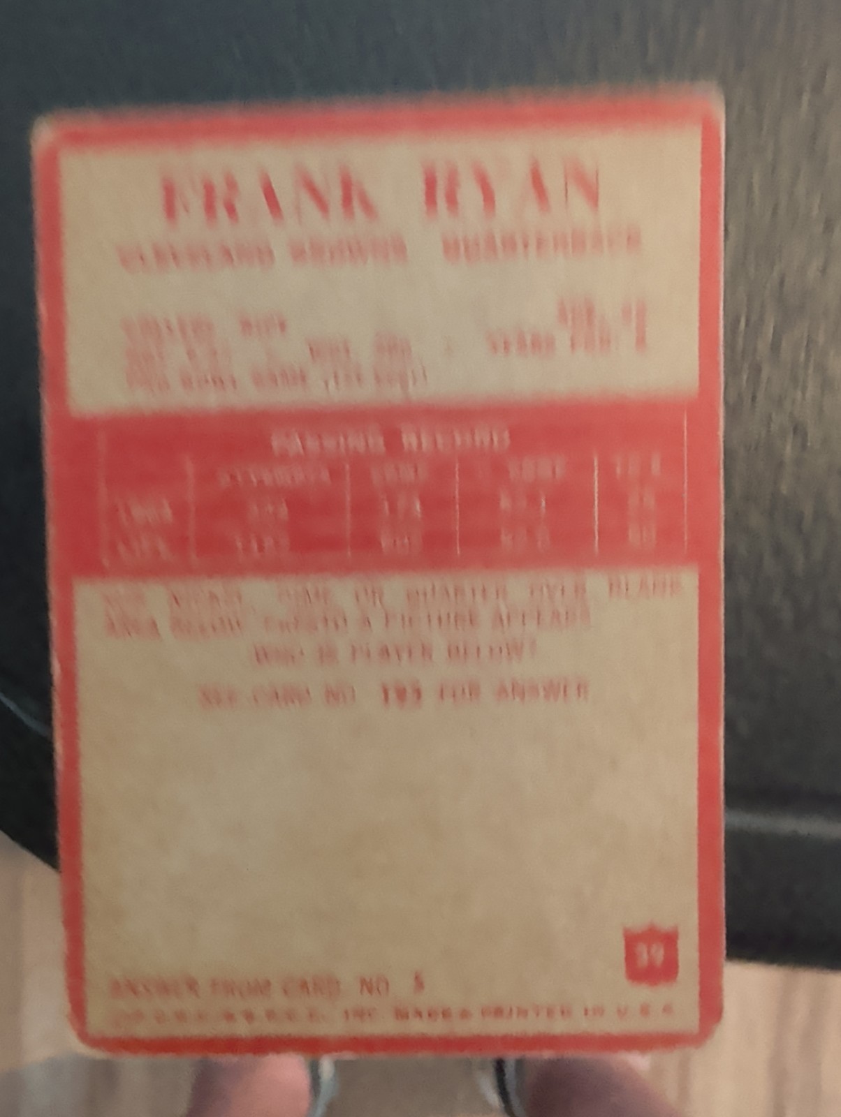 1965 Philadelphia – Frank Ryan #39
