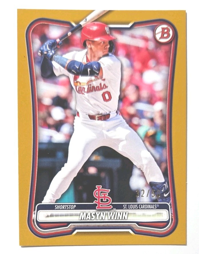 2026 Bowman Gold Parallel /50 Masyn Winn (CARDINALS) !