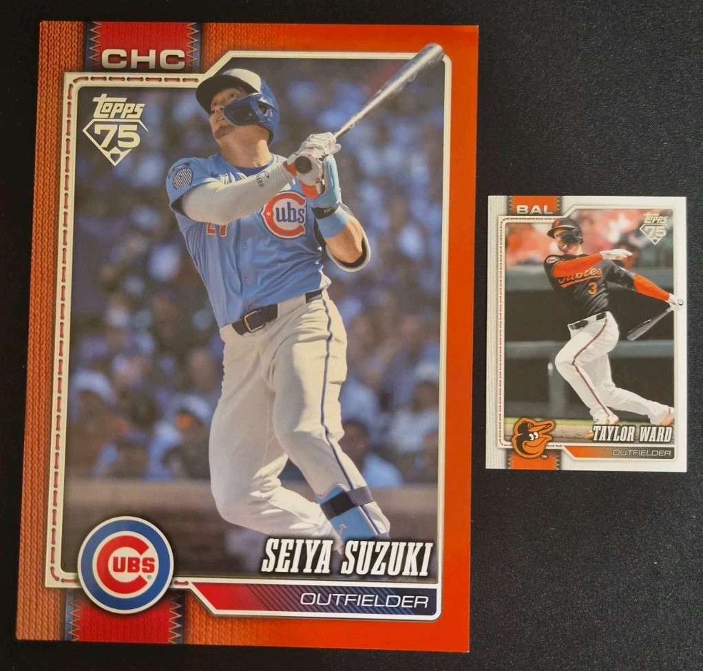 2026 Topps Series 2 Seiya Suzuki Red Foil /5 Oversized 5×7 Cubs SSP