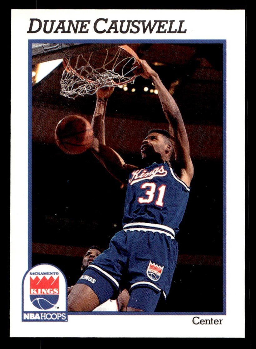 1991-92 NBA Hoops – Duane Causwell #182 Basketball Sports Card Raw Trading Card