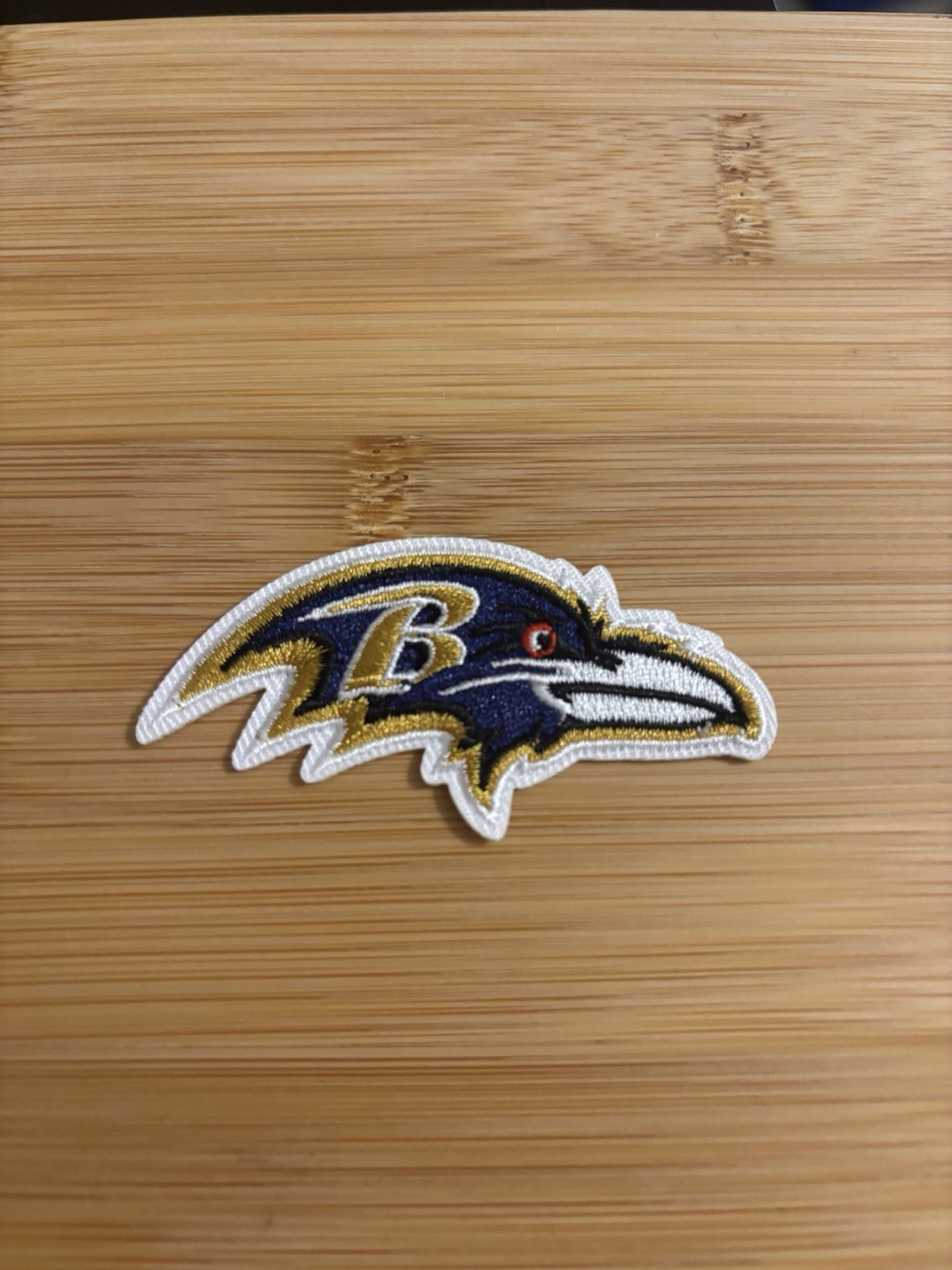 Small Baltimore Ravens Embroidered 2.5″ Inch Iron On Patch NFL Purple Free Ship