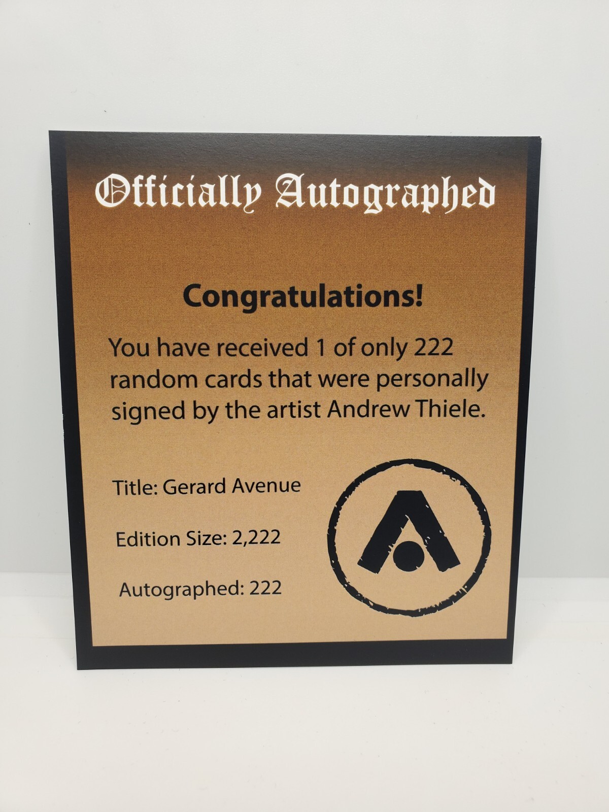 Topps Project 2020 Companion Andrew Thiele AUTO Heritage Gerard Ave Jeter #1