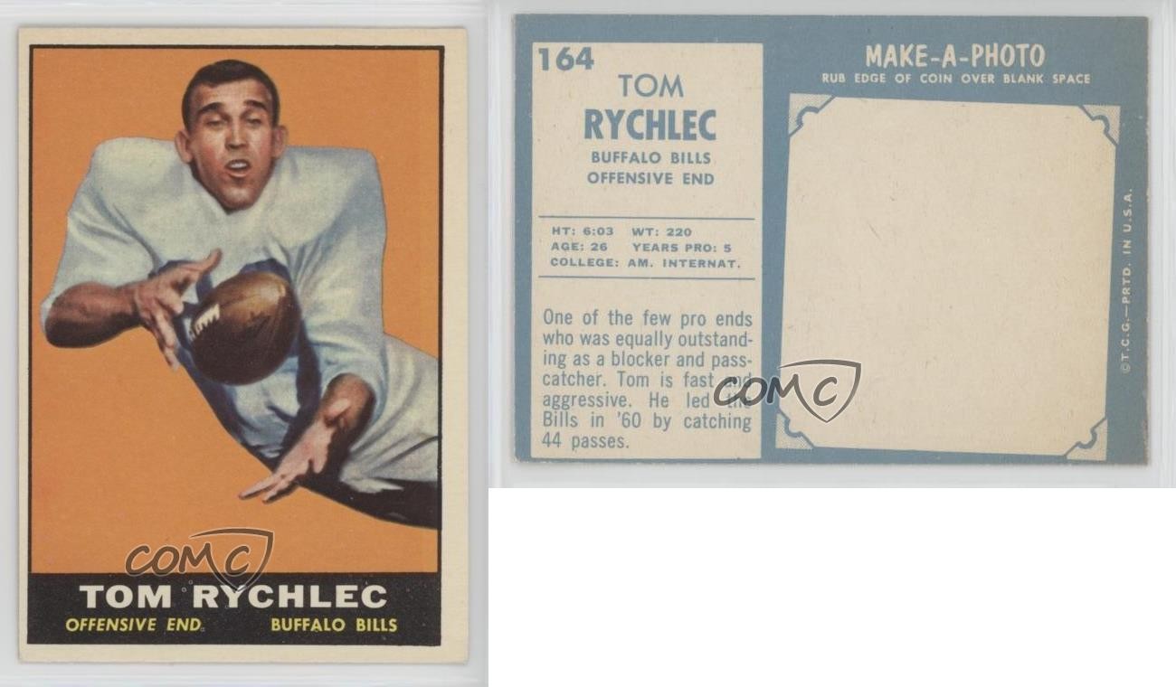 1961 Topps Tom Rychlec #164 0a5t