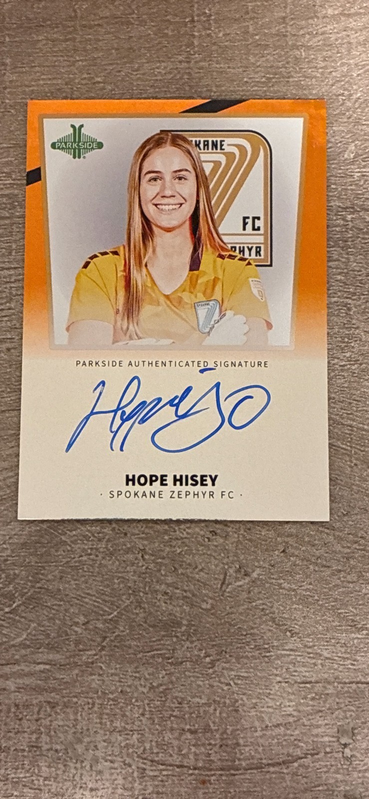 2026 Parkside Gainbridge Super League Signature HOPE HISEY #S-HH ORANGE [35/50]