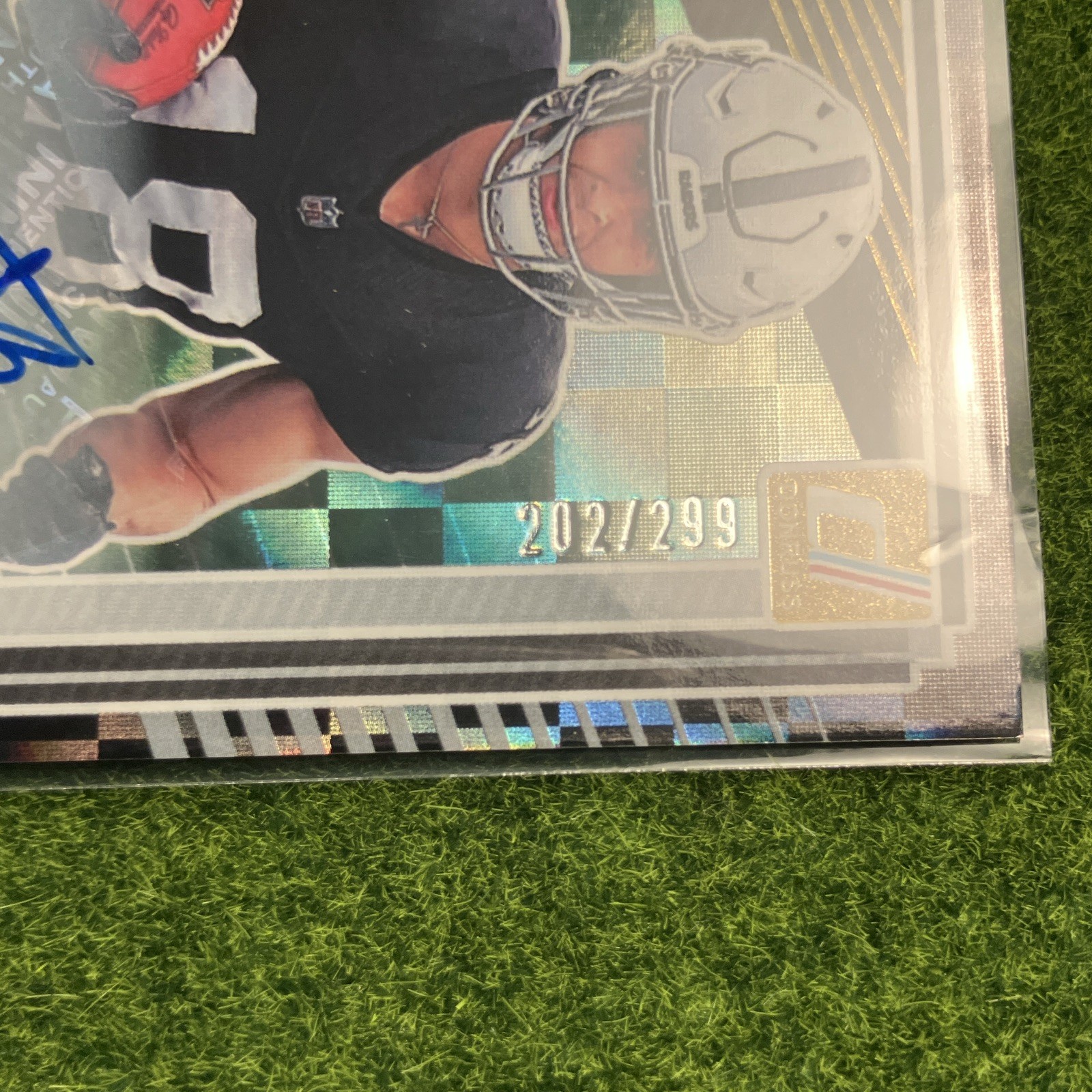 Panini 2025 Donruss The Rookies Jack Bech Raiders RC Auto #15 /299