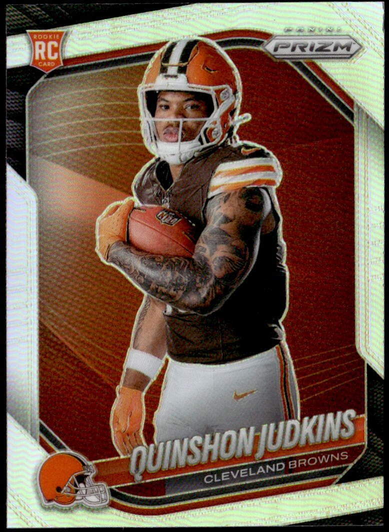 2025 Panini Prizm #407 Quinshon Judkins Silver Rookie Variation F5