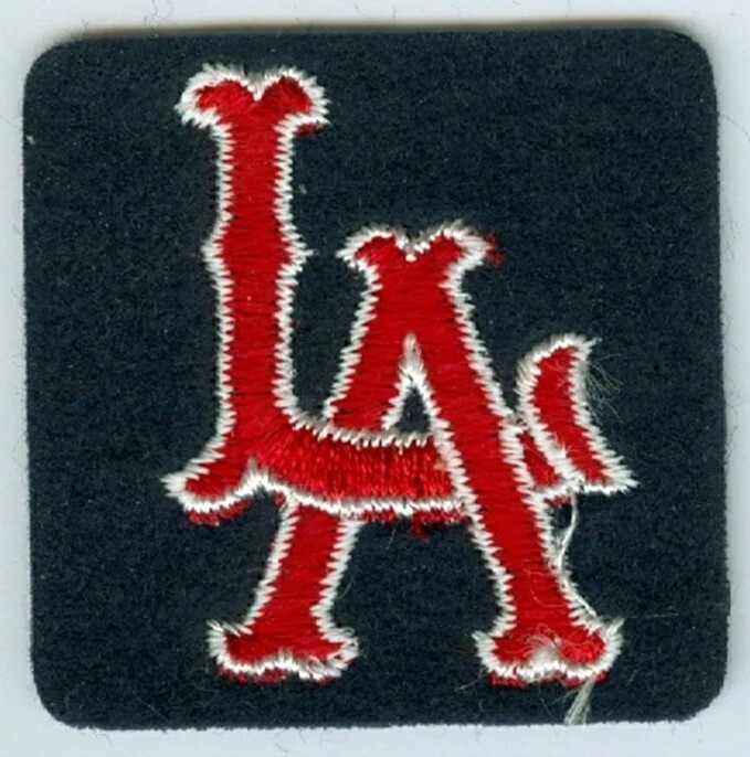 1960s Los Angeles Angels 2 inch Embroidered Logo Patch Sew On VTG Badge Emblem