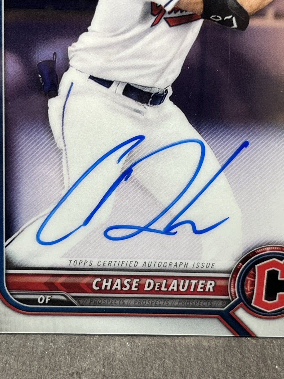2022 Bowman Chrome Chase Delauter Auto Rookie 1st Guardians
