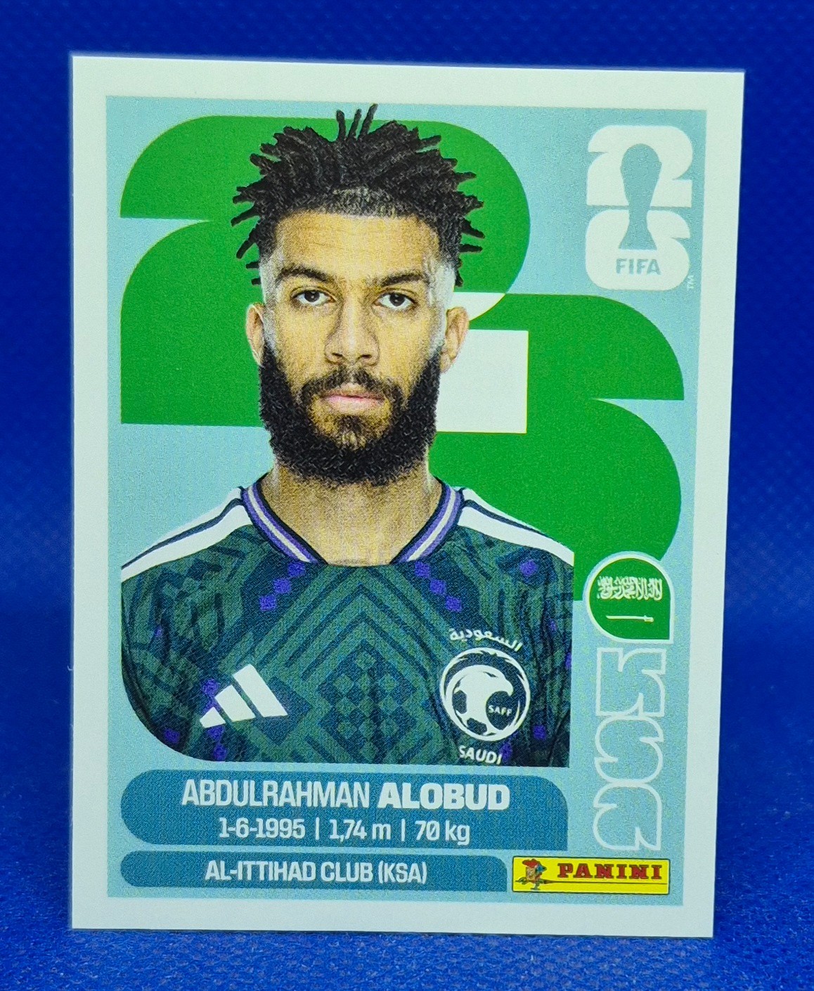 2026 Panini FIFA World Cup Sticker Abdulrahman Alobud #KSA 17 – Saudi Arabia