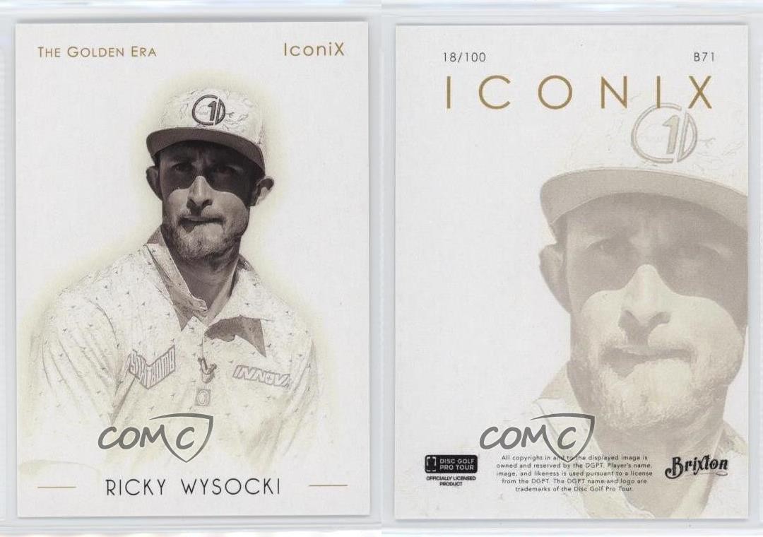 2022 Brixton Disc Golf Golden Era Iconix 18/100 Ricky Wysocki #B71 2s4