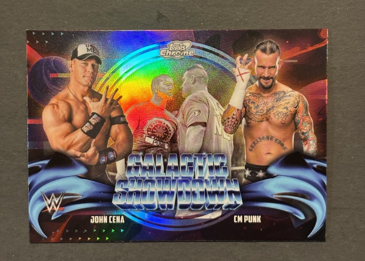 JOHN CENA/CM PUNK Galactic Showdown GS-4 2026 Topps Chrome Cosmic WWE