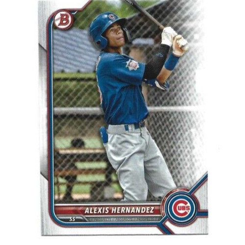 2022 Bowman Draft Chicago Cubs Alexis Hernandez Prospect card