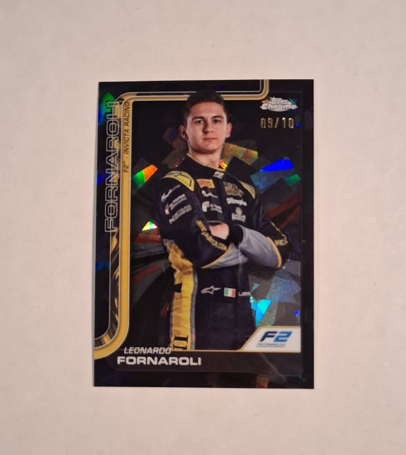 Leonardo Fornaroli /10 Black Sapphire 2025 Topps Chrome F2 Invicta Racing #21