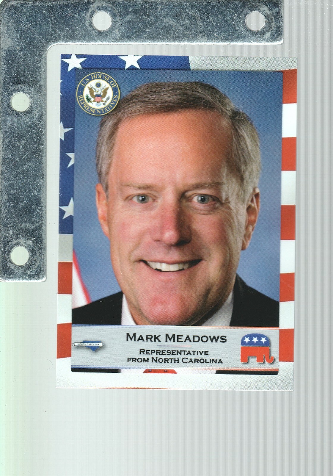 Fascinating Cards 2020 US Congress #395 Mark Meadows GOP TRUMP CHIEF OF STAFF
