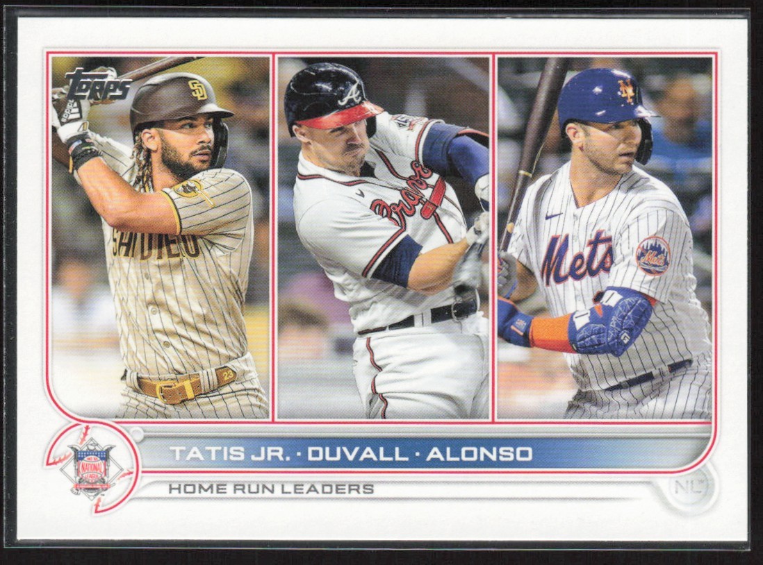 2022 Topps NL Homerun Leaders (Fernando Tatis Jr./Adam Duvall/Pete Alonso) San