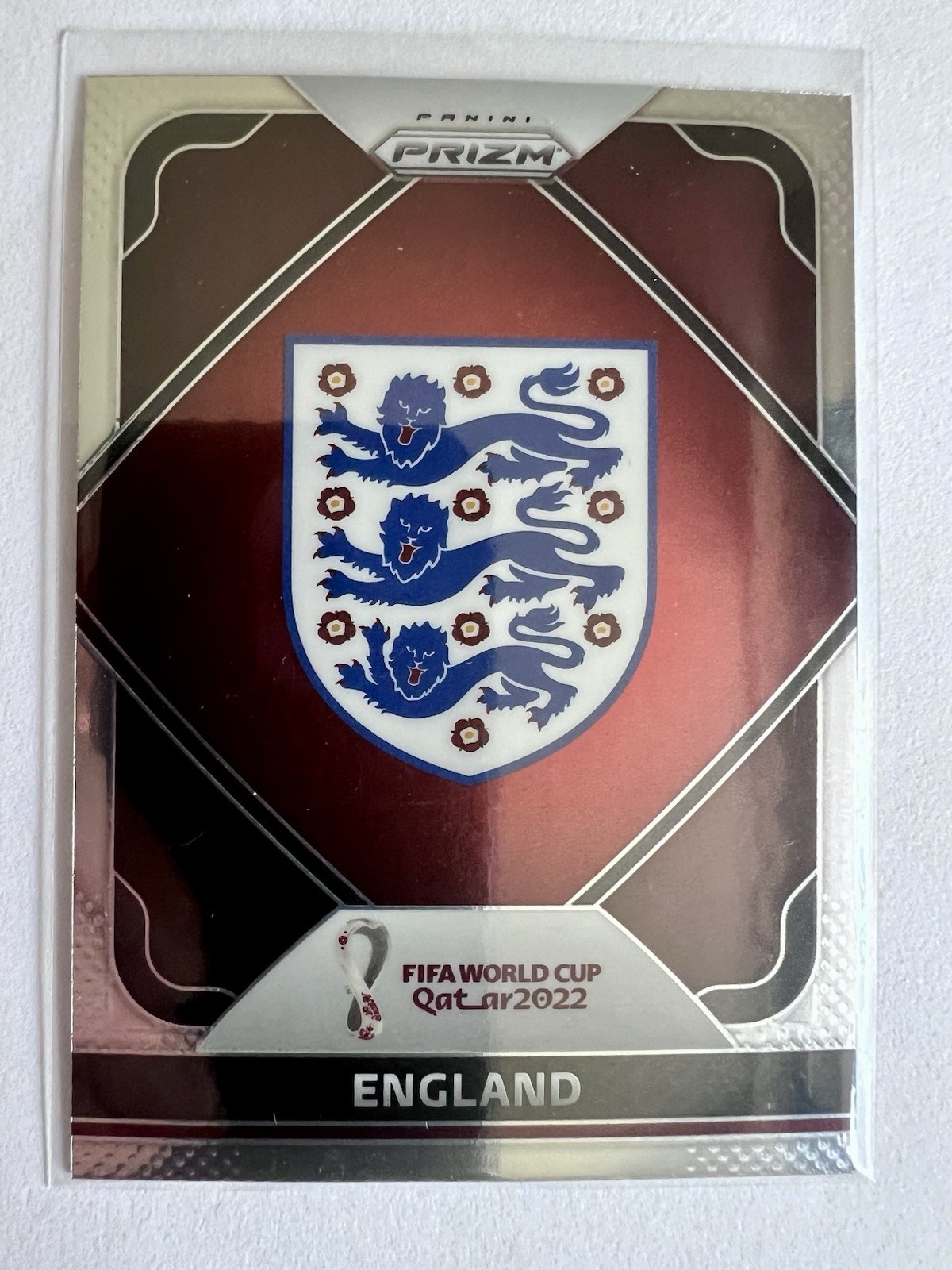 2022 Panini Prizm World Cup Qatar – Team Badges England #9