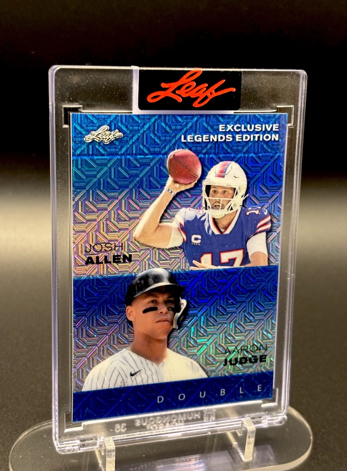 Aaron Judge & Josh Allen Leaf Metal 10/20 Exclusive Legends Blue Mojo