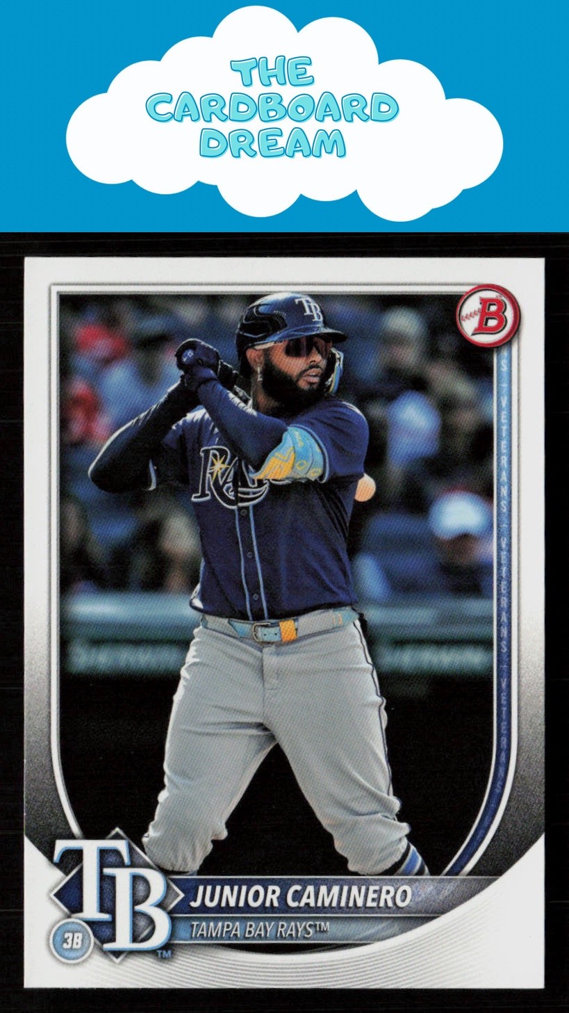 Junior Caminero 2025 Bowman #13 Tampa Bay Rays Baseball Card