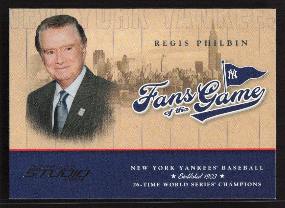 2004 Donruss Studio Regis Philbin Fans of the Game #216FG-1 Card