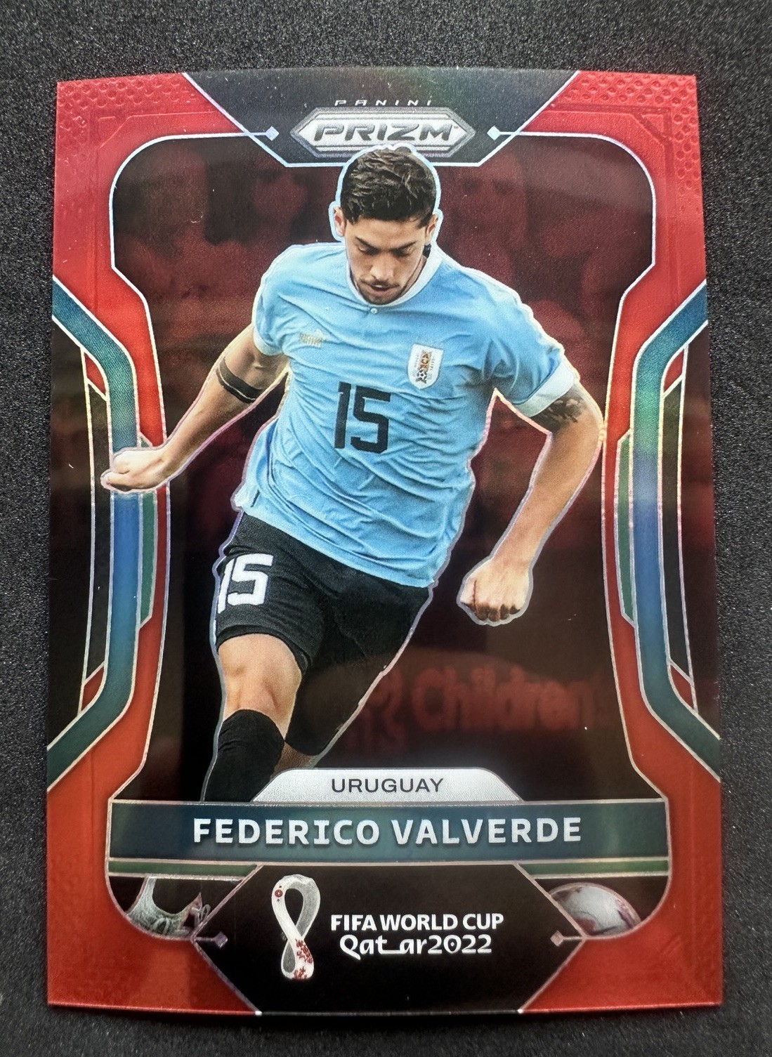 2022 Panini Prizm World Cup Federico Valverde True Red /399 Uruguay 277 SP